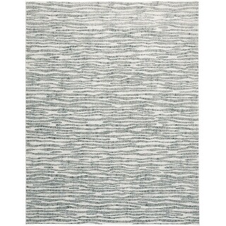 Halton Contemporary Abstract Accent Rug, Gray/Iceberg Green - 3' x 5 ...