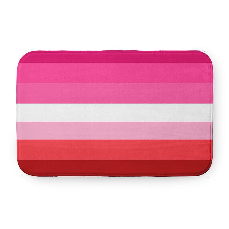Pride Plush Microfiber Bathmat - Lesbian - 34" x 21"