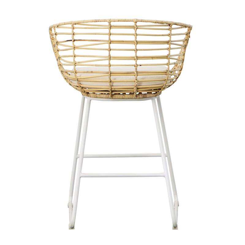 Amber 34" Tall Counter Stool, Natural