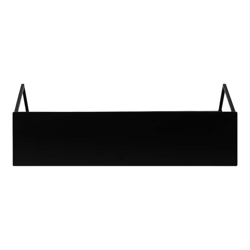 Kate and Laurel Brost Wood and Metal Wall Shelf - 22x8x10.25