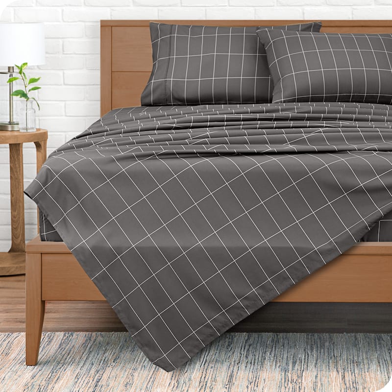 Bare Home Double Brushed Deep Pocket Printed Sheet Set