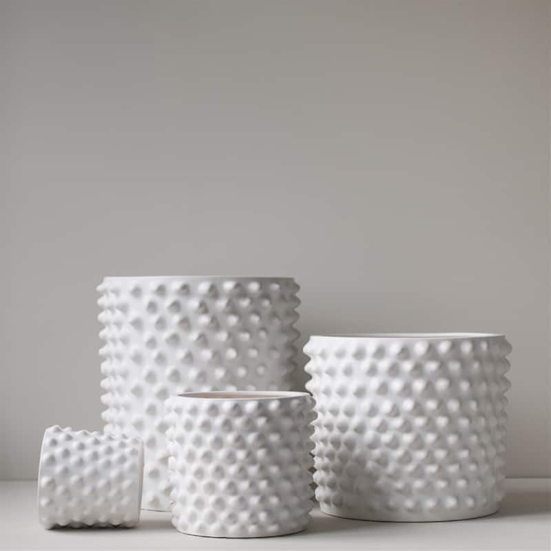 Lg. CLOUDY Planter White - White