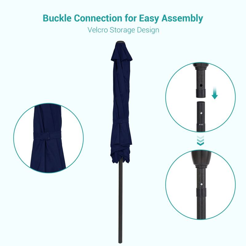 Bonosuki 7.5-foot Waterproof Sunshade Canopy Patio Umbrella