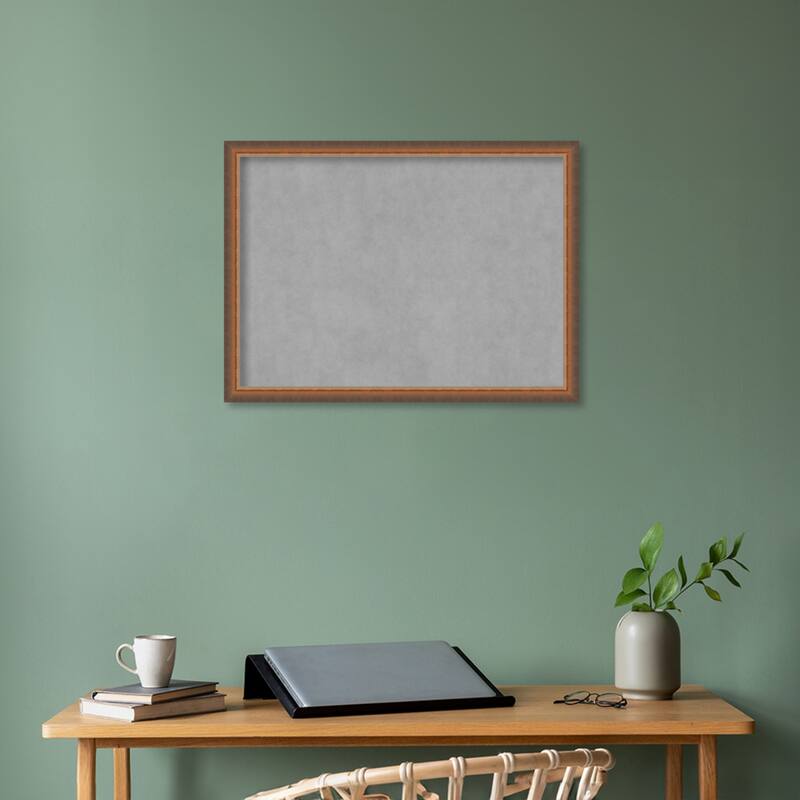 Amanti Art Two Tone Bronze Copper Framed Magnetic Board