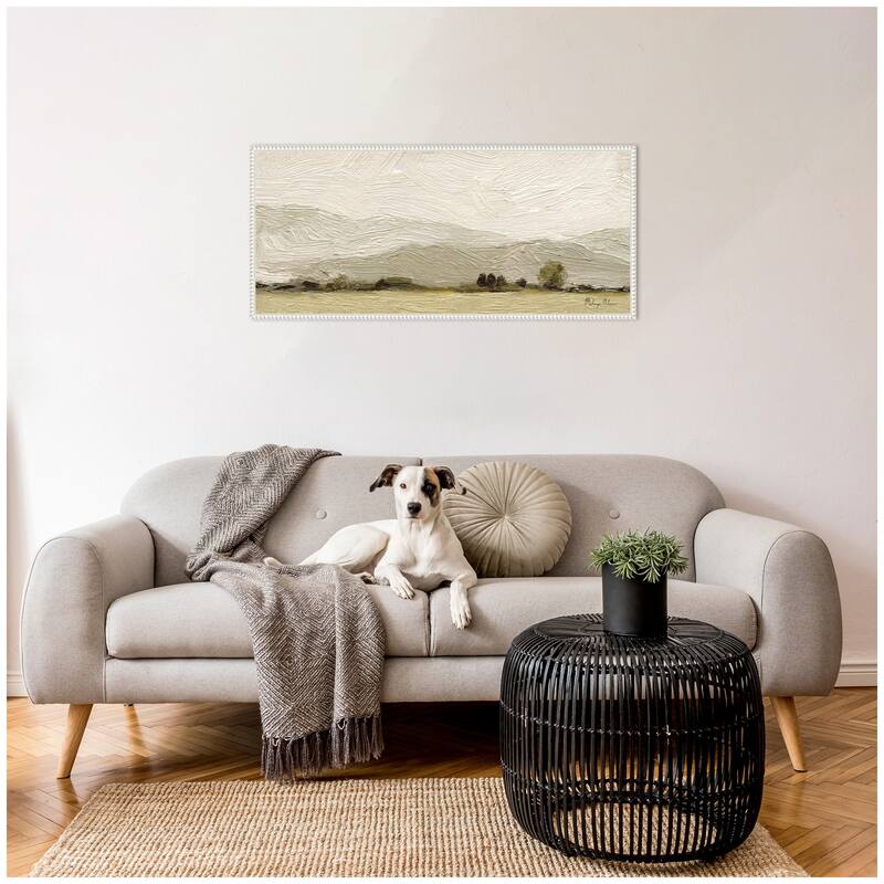 Kate and Laurel Petit Views No 8 Panel by Mackenzie Nelson Framed Canvas Wall Art Print