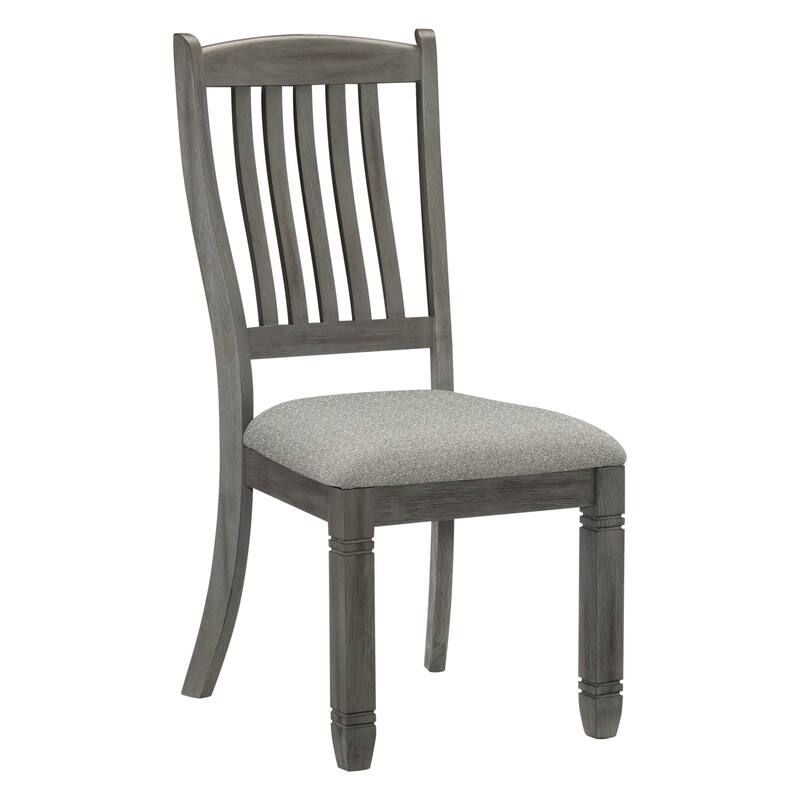 2pc Dining Height Side Chairs,Wood Frame Fabric Upholstery Chair