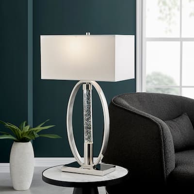 Sparkling Crystal & Chrome Table Lamp - N/A