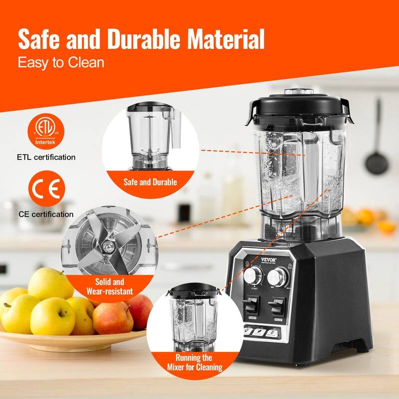 Black Stainless Steel 3 Function Professional Blender