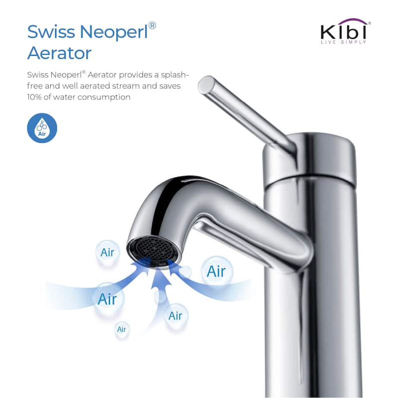Lead Free Single Handle Bathroom Faucet with Water Hose