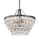 preview thumbnail 2 of 11, Antique Bronze 6-Light Glam Crystal Chandelier - Antique Bronze