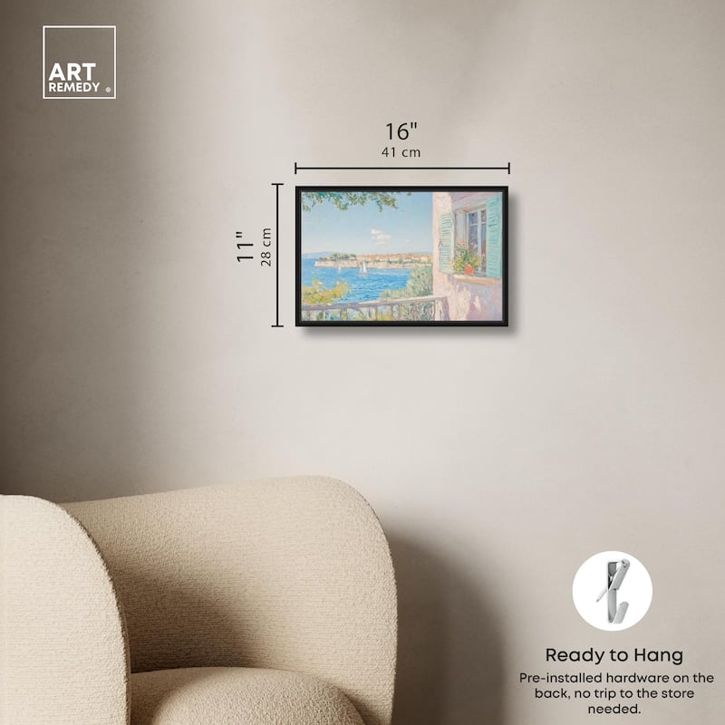Mediterranean View Canvas by Art Remedy