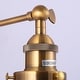 preview thumbnail 9 of 10, Brass Globe Rattan 1-Light Wall Sconce Wall Light