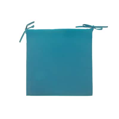 Solid Outdoor Chairpad Teal - Set of 2