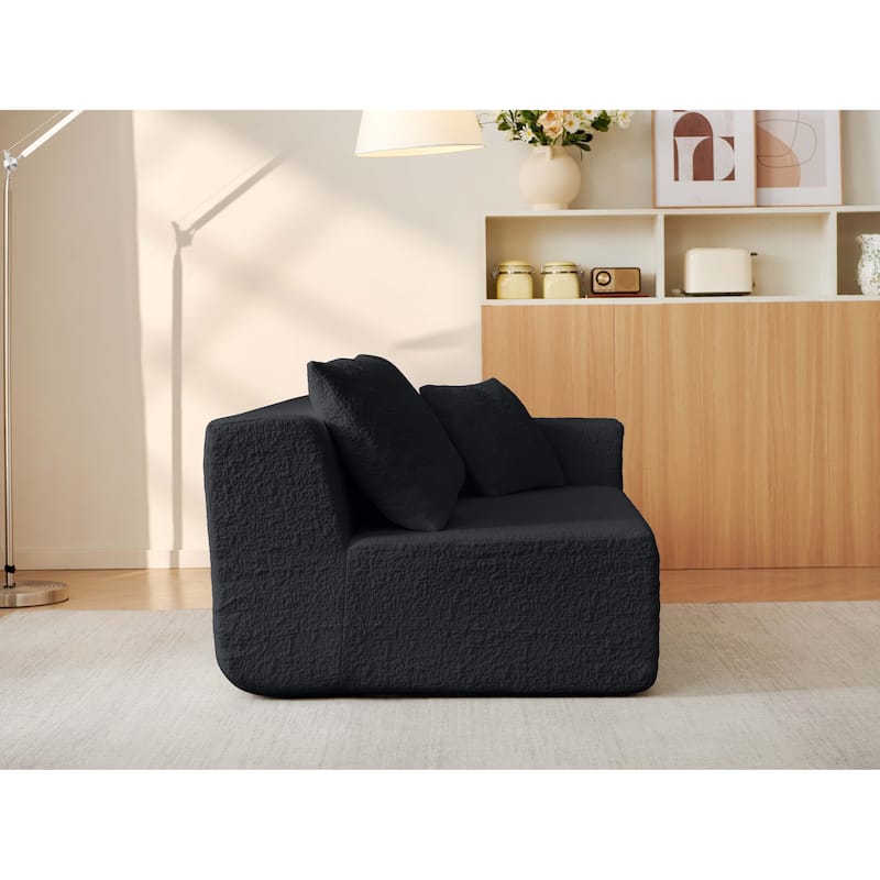 Chenille Cloud Modular Couch L-shaped Sectional Sofa with Chaise