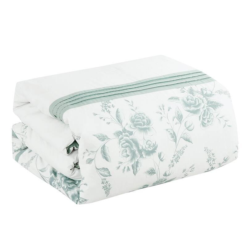 MarCielo 7 Pieces Bedding Comforter Set Melody