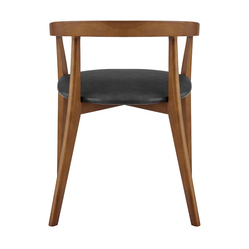 NPD Furniture Amy Faux Leather Dining Side Arm Chair (Set of 2)