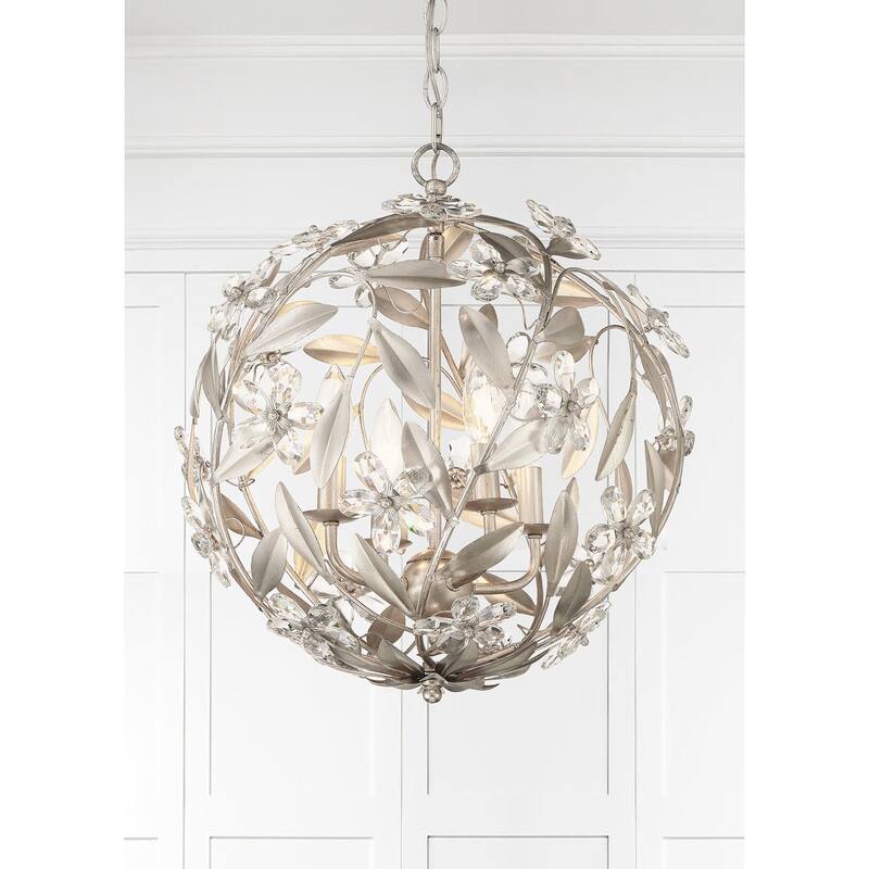 Crystorama Lighting Group MSL-314 Marselle 4 Light 17" Wide Crystal