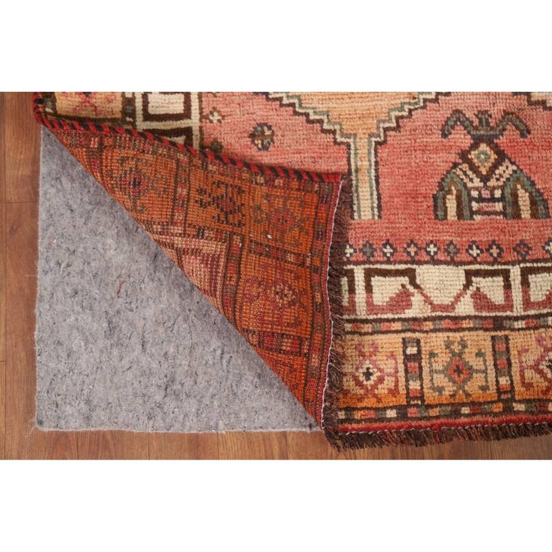 Hand Knotted Oriental 100% Wool Carpet Traditional Geometric Red Lori Area Rug - 7' 10'' X 4' 0''