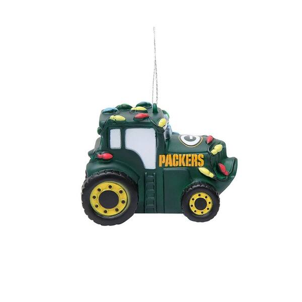 slide 2 of 2, Green Bay Packers Vinyl Tractor Ornament