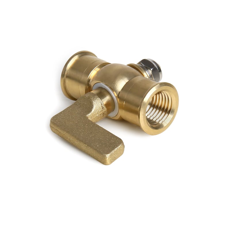 Jones Stephens A11004 1/4 FIP X FIP Lever Handle Air COCK - Satin