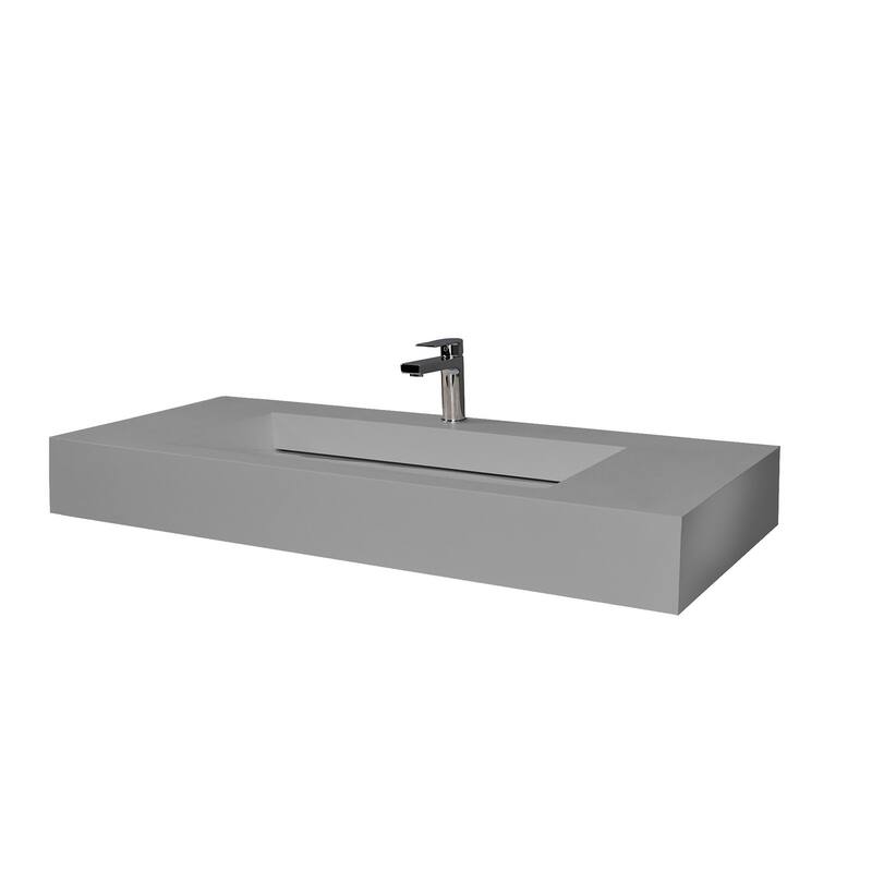 Audrey 36" - 72" Solid Surface Bathroom Vanity Top