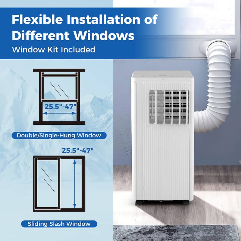 Gymax 10000 BTU 4-in-1 Portable Air Conditioner Standing Air Cooler w/