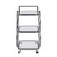 preview thumbnail 20 of 28, Metal Bar Cart Silver Bar Carts for the Home