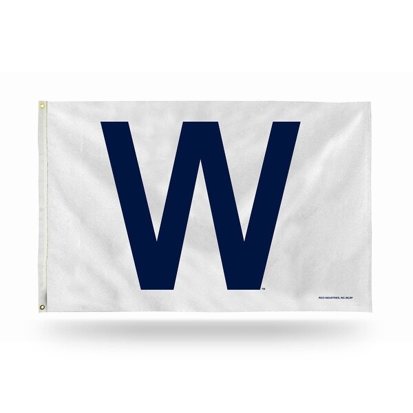 3' x 5' White and Blue MLB Chicago Cubs Large Banner Flag - N/A