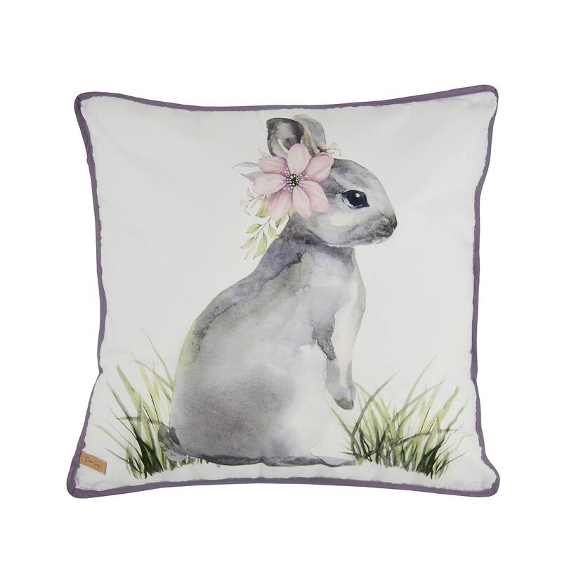 Donna Sharp Forget Me Not Bunny Decorative Pillow