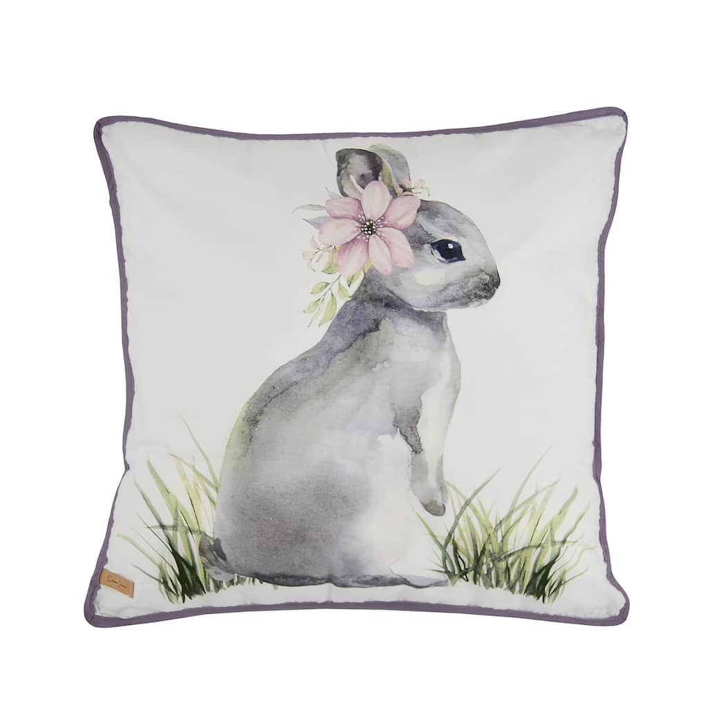 Donna Sharp Forget Me Not Bunny Decorative Pillow