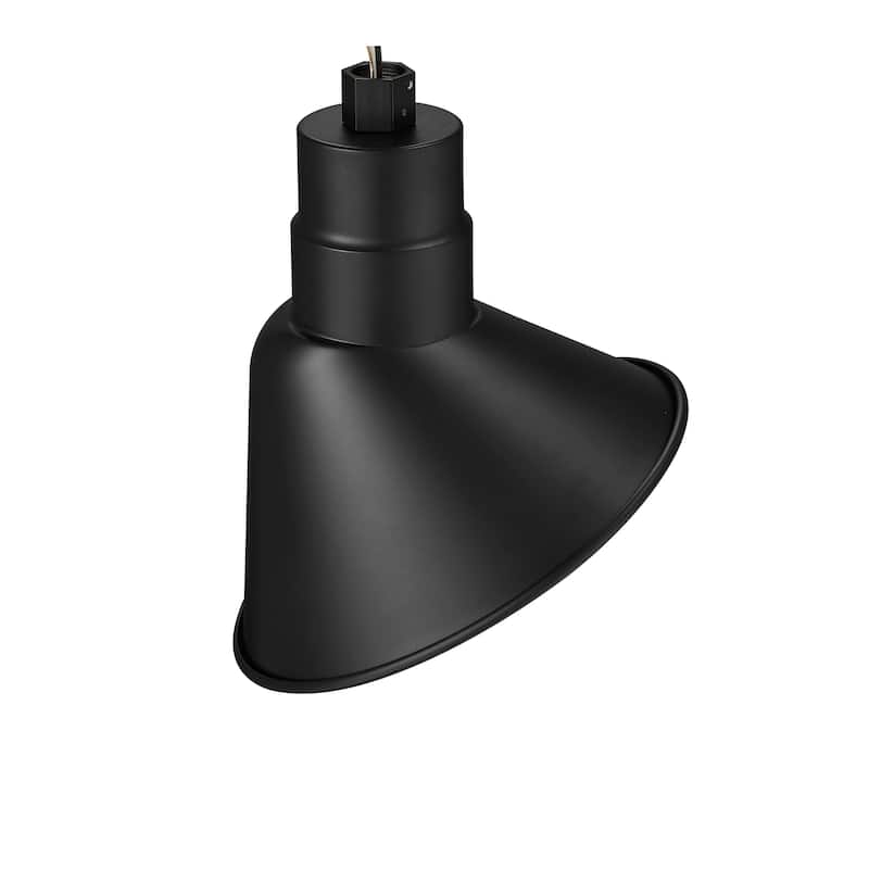 R Series 1-Light LED Angle Shade Satin Black - Satin Black - 10