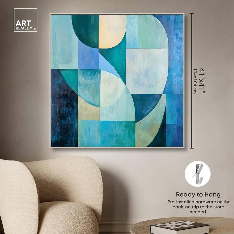 Color Blocks I Canvas by Art Remedy