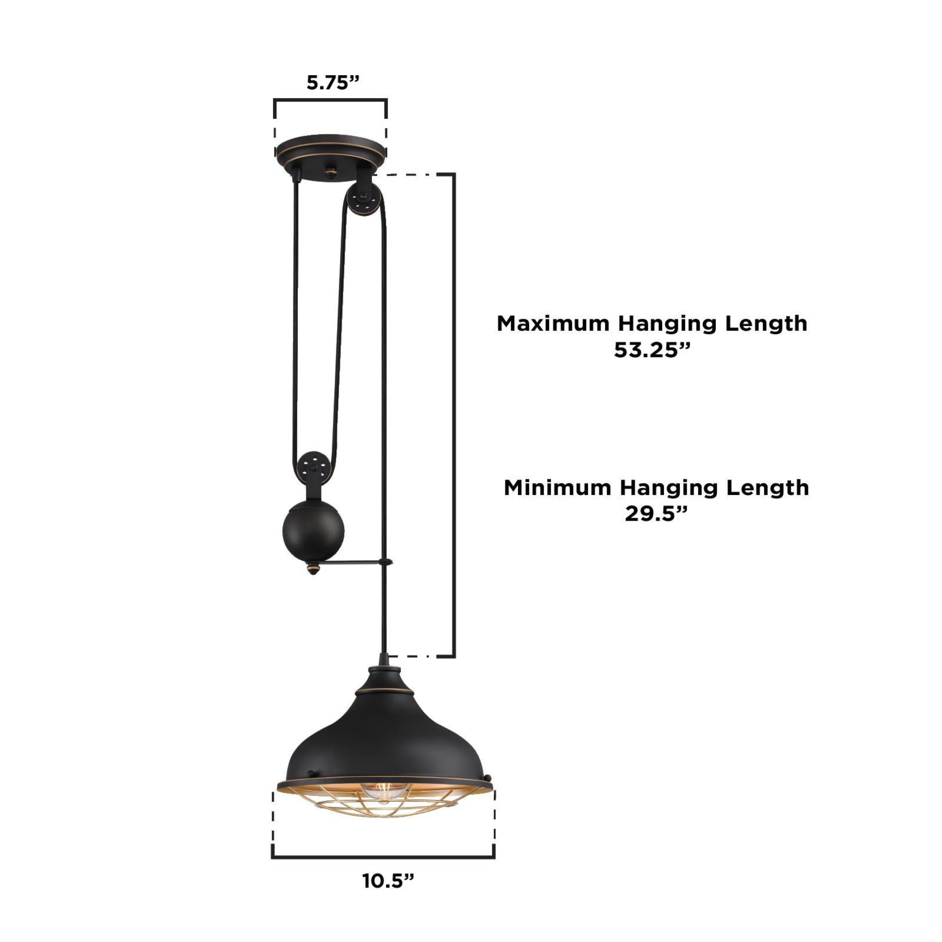 くらしを楽しむアイテム Westinghouse Lighting Chaves One Light Indoor Pulley Pendant 管楽器・吹奏楽器