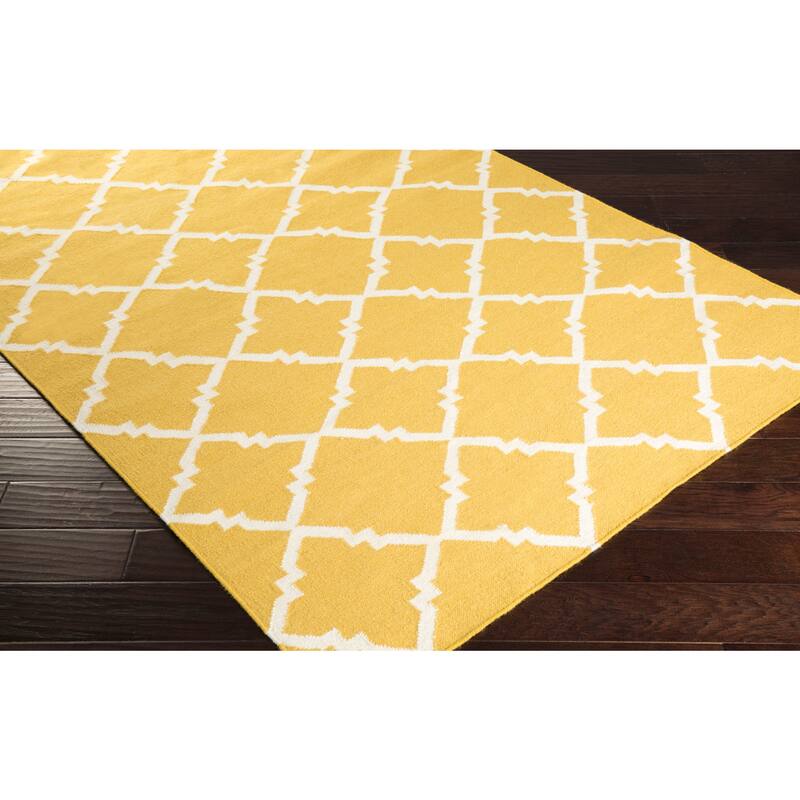 Hand-woven Villach Flatweave Wool Area Rug