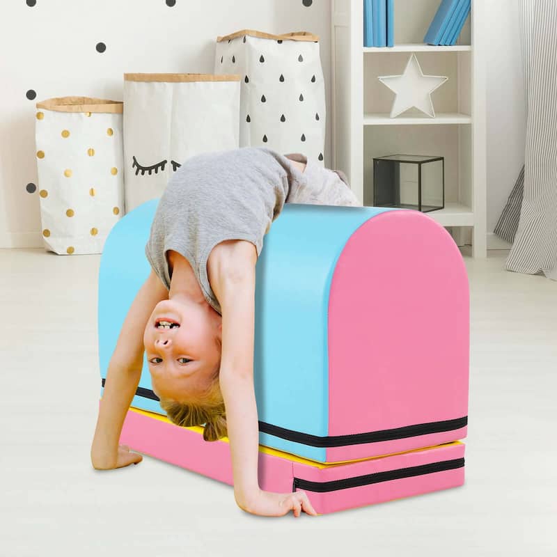 Costway Mailbox Tumbling Mat Gymnastics Vaulting Box with Detachable - See Details