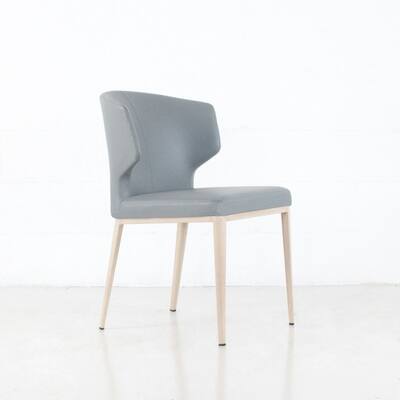 Cabo Mid-century Modern Faux Leather Wingback Dining Chair