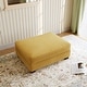 preview thumbnail 30 of 56, Modern Corduroy Fabric Oversized Accent Ottoman