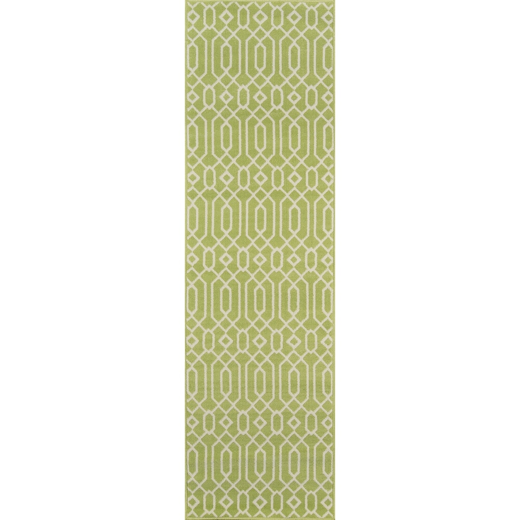 Momeni Baja Links Geometric Trellis Outdoor Area Rug.