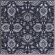 preview thumbnail 114 of 122, Patchway Handmade Classic Floral Wool Area Rug 4' Square - Navy - Square