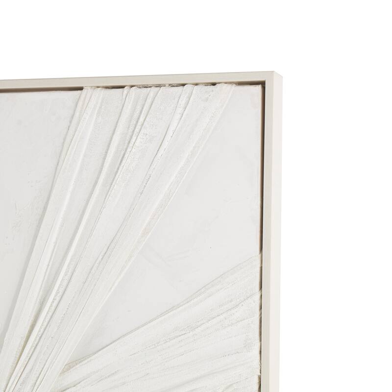 Wood Abstract Intertwined Cloth Home Wall Decor - White - Roche River Decor