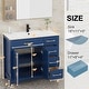 preview thumbnail 42 of 143, Modern Bathroom Vanity with Sink & Faucet Storage Cabinet Set
