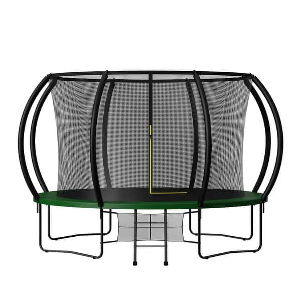 16FT Trampoline have 4 high safety enclosure poles and heavy gauge ...
