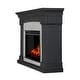 preview thumbnail 19 of 26, Real Flame Deland Electric Grand Fireplace in White 63"