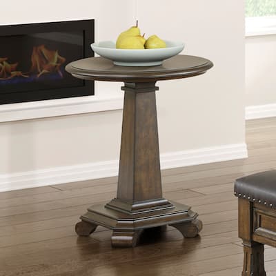 Dionne Round Wood End Table