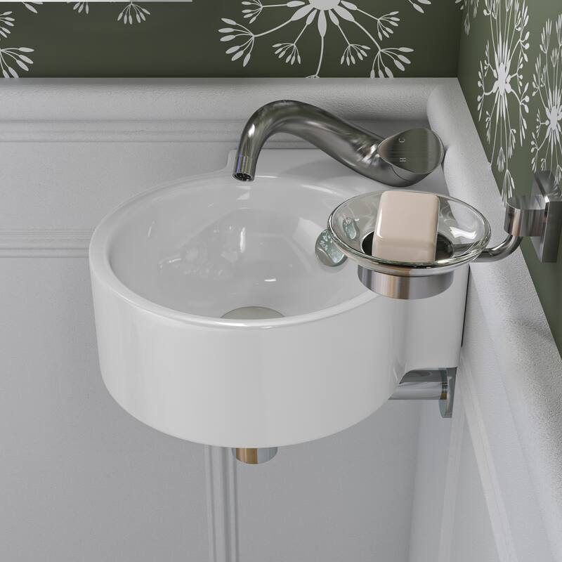 ALFI brand AB9005-PC Polished Chrome Solid Brass Round Modern Decorative Bottle P-Trap - Grey