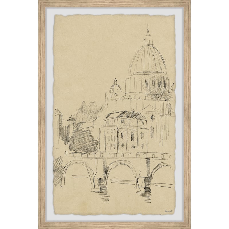 St. Peter Cathedral Sketch Framed Print