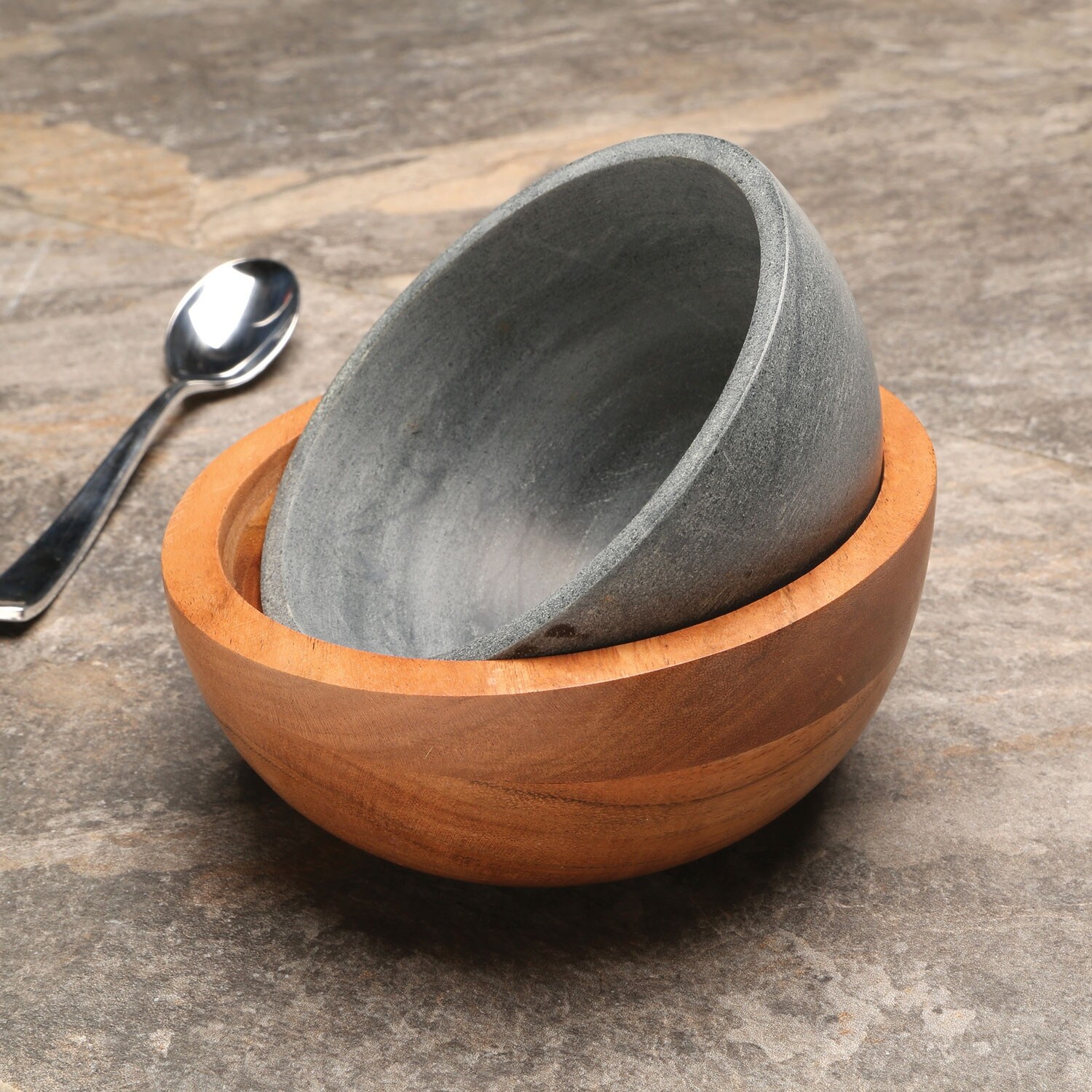 Soapstone ice cream scoop top