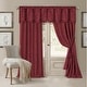 preview thumbnail 17 of 26, Elrene Mia Jacquard Blackout Curtain Panel 52" W X 84" L - Rouge