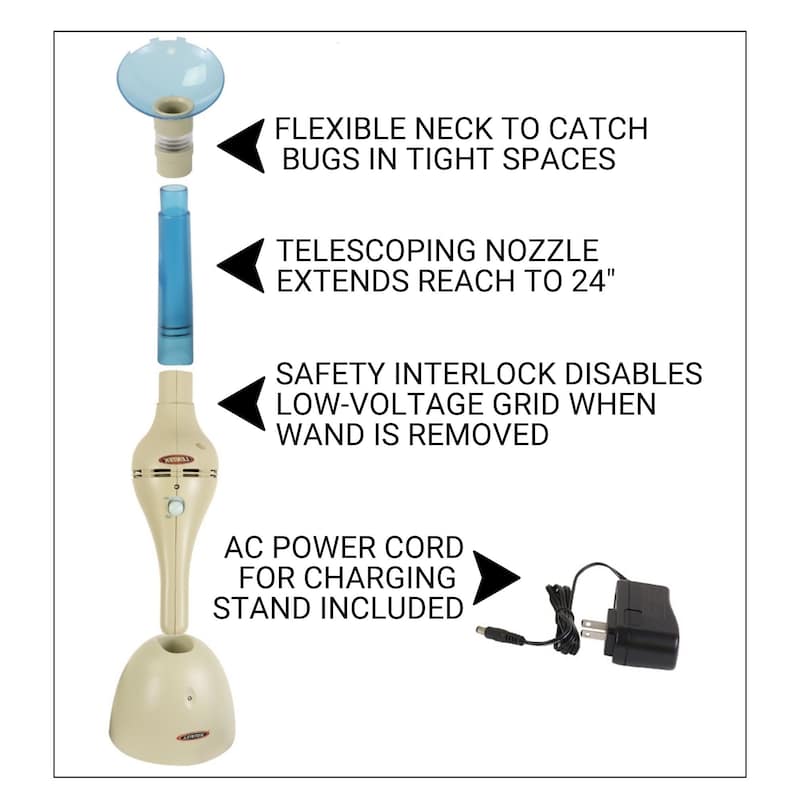 Lentek Cordless Bug Catcher Vacuum with Charging Stand