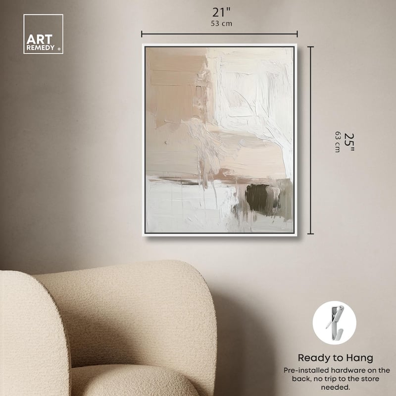 Gentle Strokes of Nature I Canvas by Art Remedy